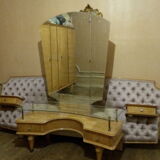 Coiffeuse vintage en bois de rose