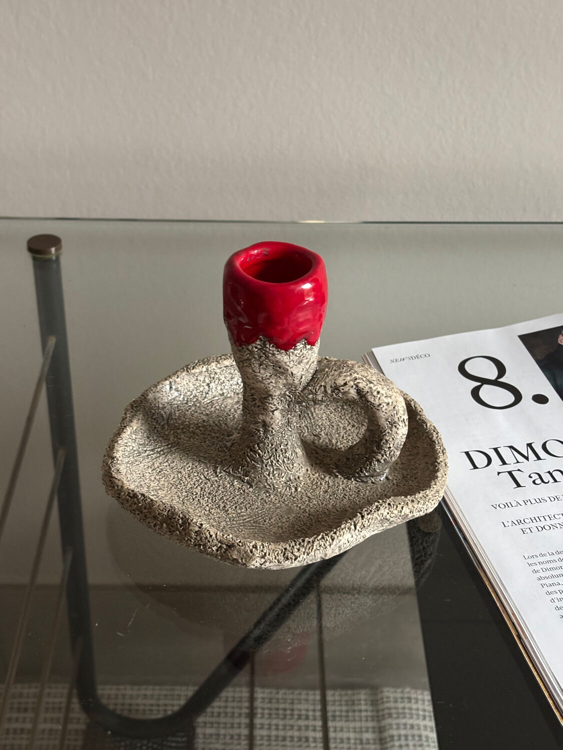 Francis Triay ceramic candle holder