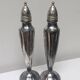 Silver-plated salt and pepper shakers