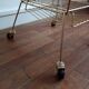 1960s metal dore and scoubidou side table