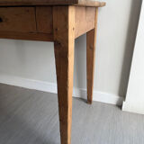 Patinated wooden farmhouse table