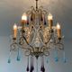 Italian chandelier of the 60s in De Murano glass