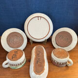 Set of 6 ceramics by the renowned artist Albert Thiry.