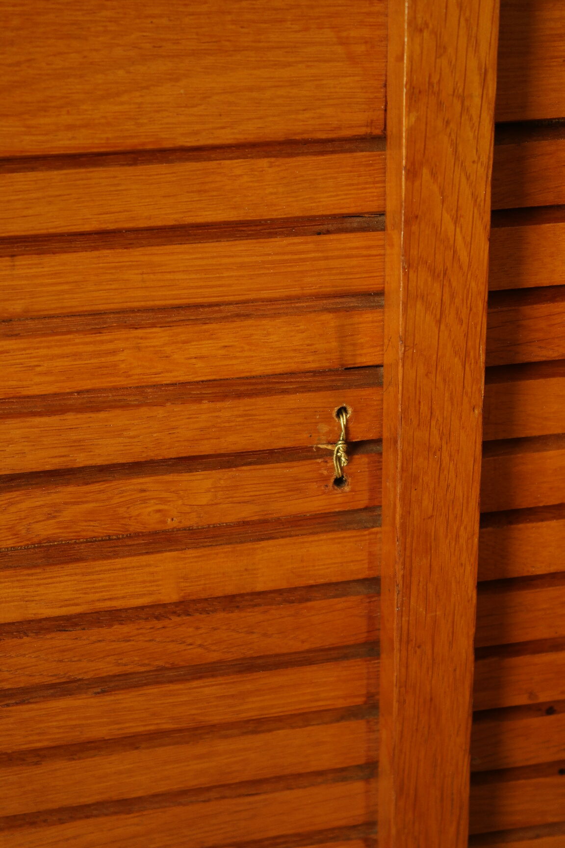Radia vintage oak double curtain binder cabinet