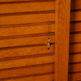 Radia vintage oak double curtain binder cabinet