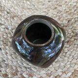 Vase in marbled glazed earthenware, Savoie