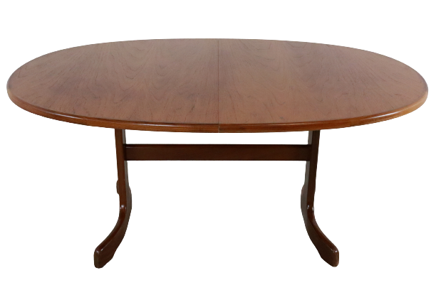 G-Plan oval adjustable table
