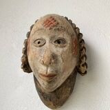 Pair of African Fang and Punu masks from Gabon