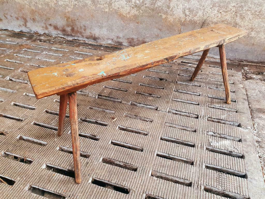 Wooden bench