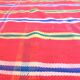 Vintage checkered blanket from Morocco - 179 x 214 cm