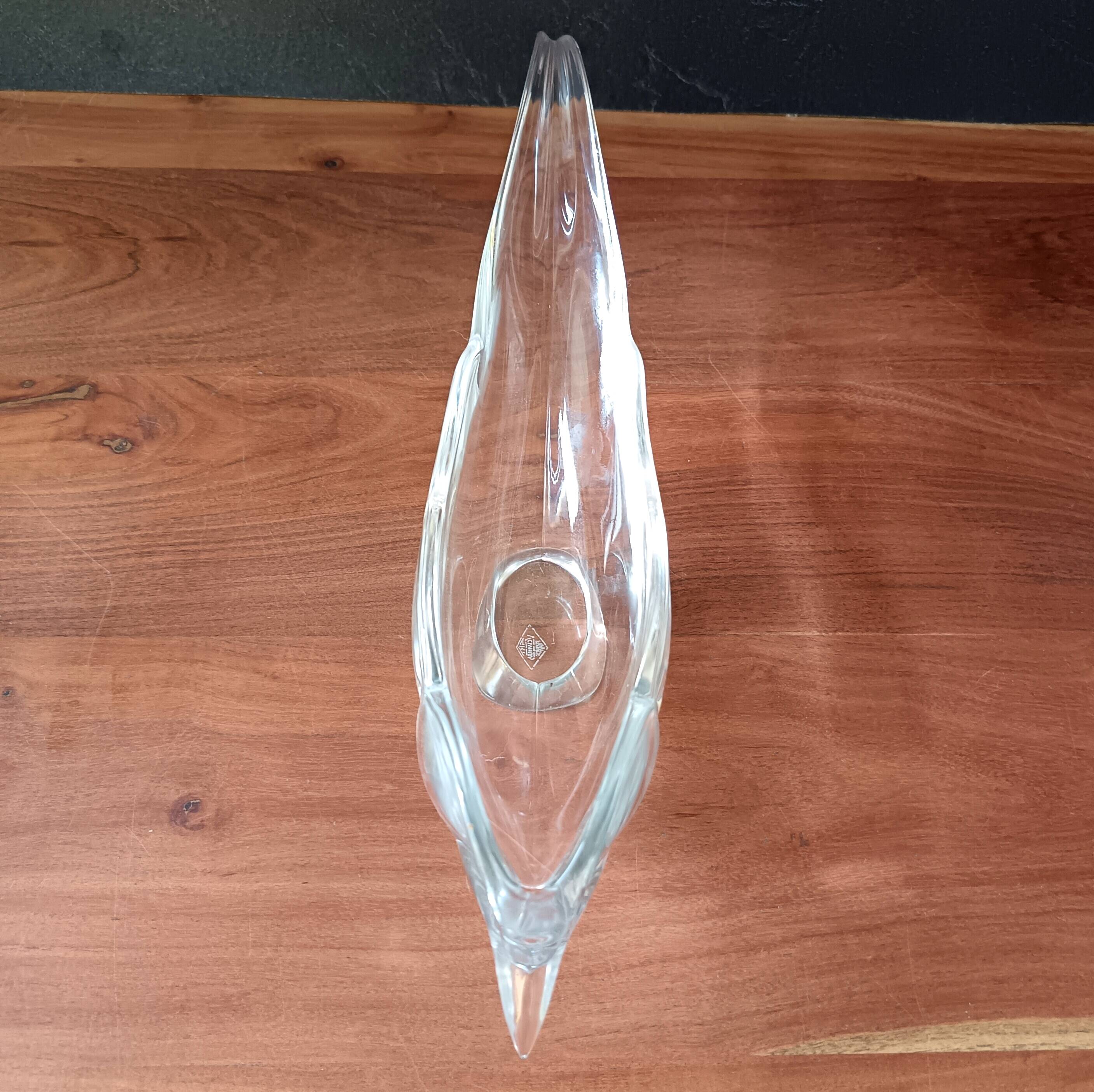 Large BIRD Vintage Vannes Crystal Pocket tray