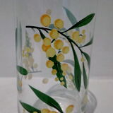 Set of 6 glasses decoration mimosas