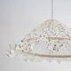 Emilia "tiny flowers" conical pendant light with steering wheel