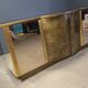 Brass credenza by Belgochrom, 1980s