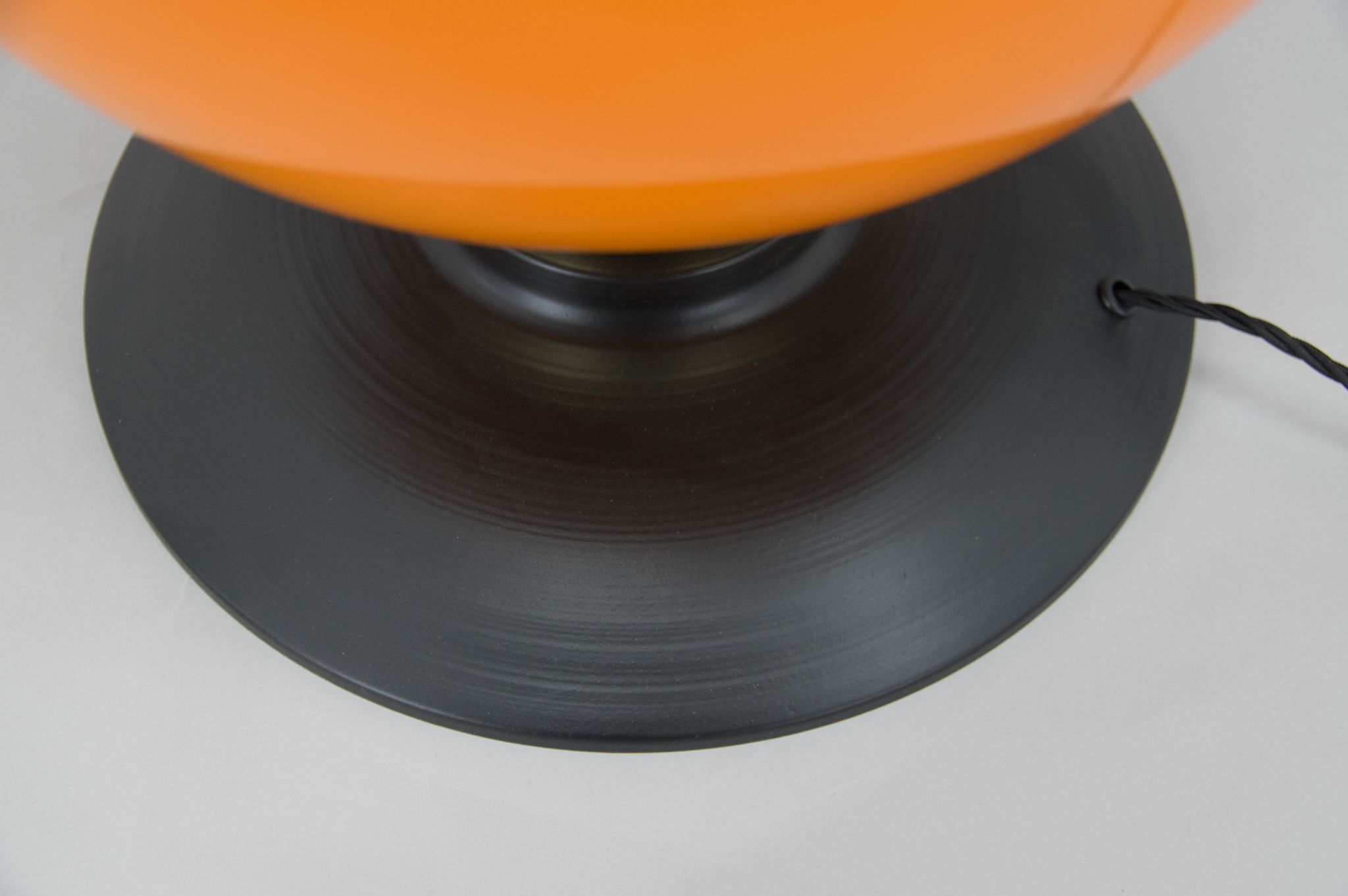 Postmodern orange glass table/floor lamp, 2000s