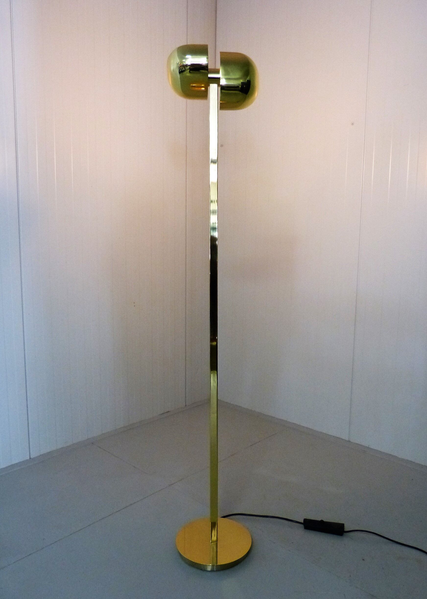 Brass floor lamp by Lumi italy 1970