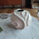 Round matte ceramic vase
