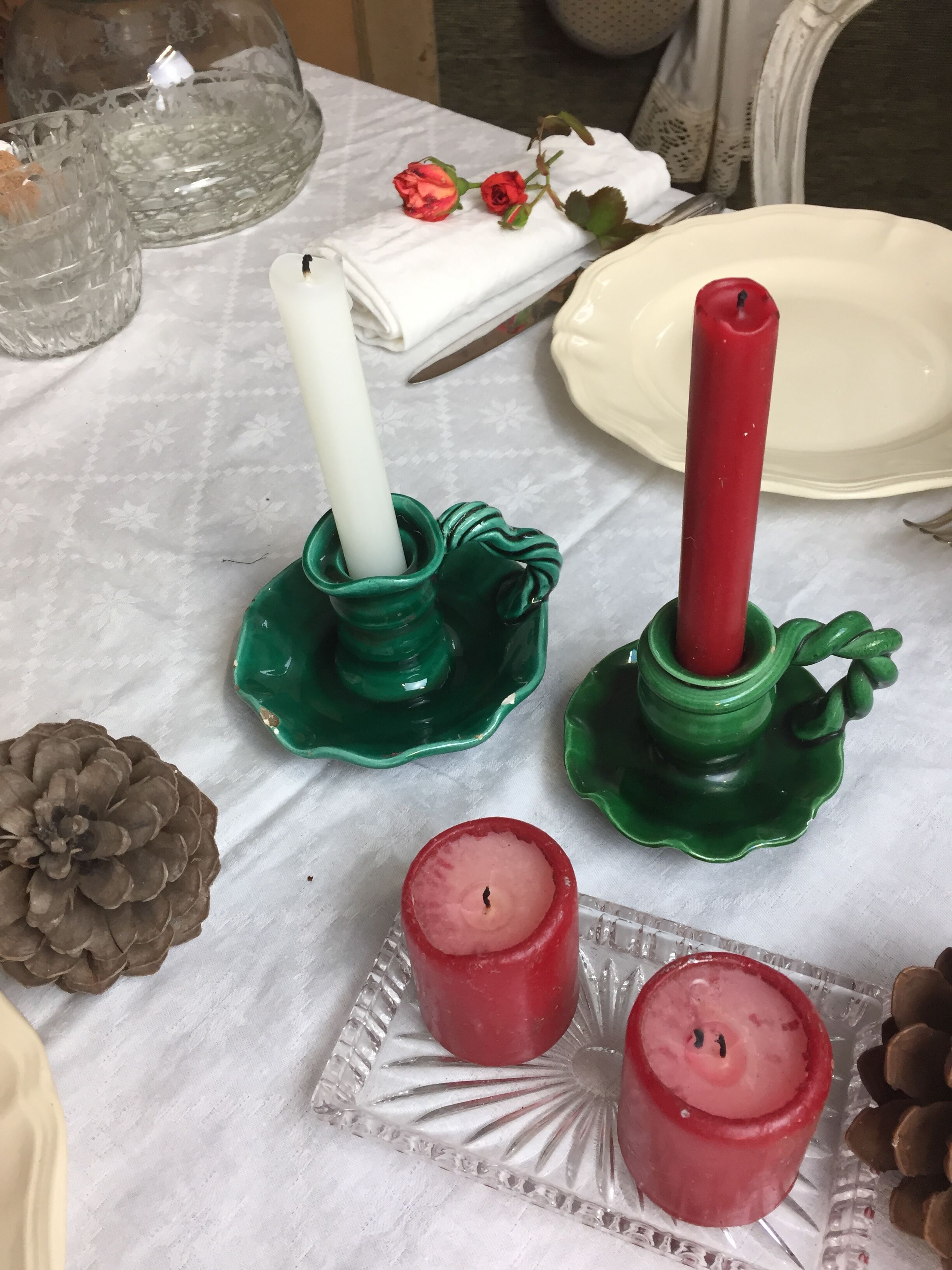 Candlestick or old cellar rack, handcrafted, made in France, Salin