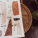 Faces illustration