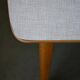 1950s Formica kitchen table with tapered legs and vintage drawer.
