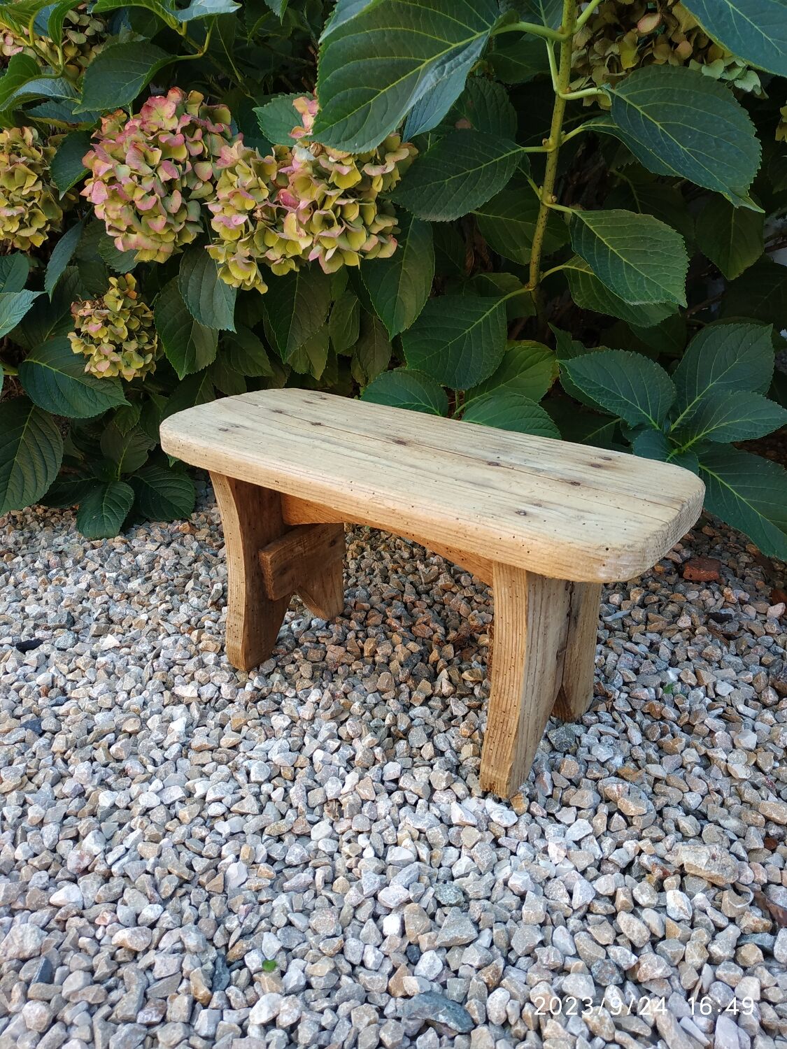 Wooden bench