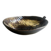 Stylised and signed glazed ceramic salad bowl, France circa 1970.