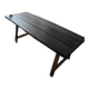 Table et bancs en bois brutalistes