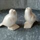 Paire de moineaux ancien en faience des annees 1930-40 pour les chaussures andre
