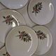 Set of 6 flat plates from Digoin Sarreguemines in good condition.