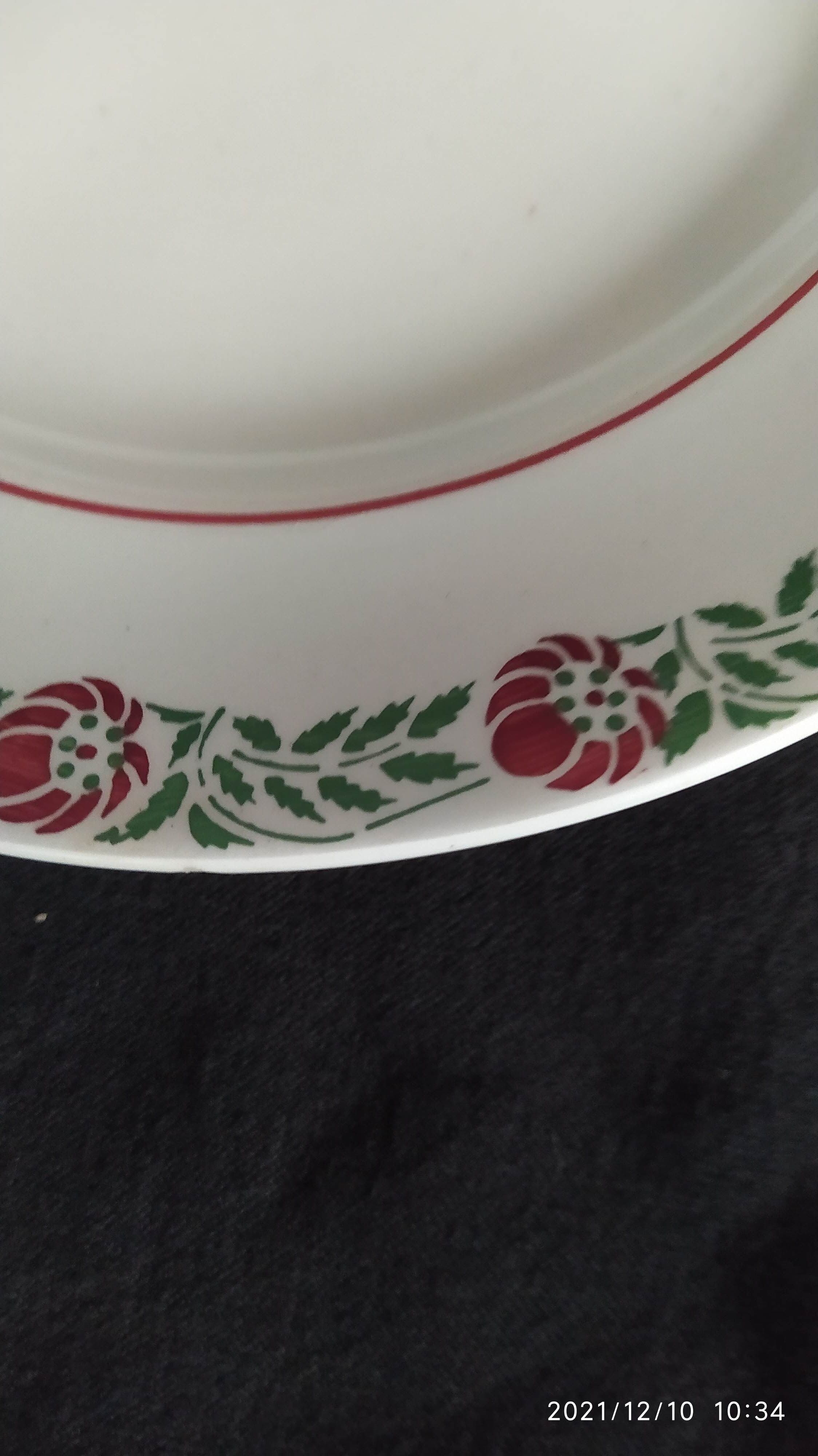 Series of 6 plates Moulin des Loups model Coopé