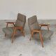 Paire de fauteuils 6956 restaurée  par Interier Praha , production 1965