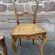 4 rustic Louis Philippe period chairs