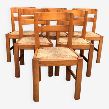 Vintage elm chairs from the 80s