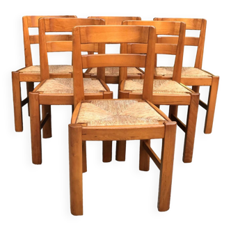 Vintage elm chairs from the 80s