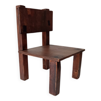 Antique children's chair, folk art, early 20th century