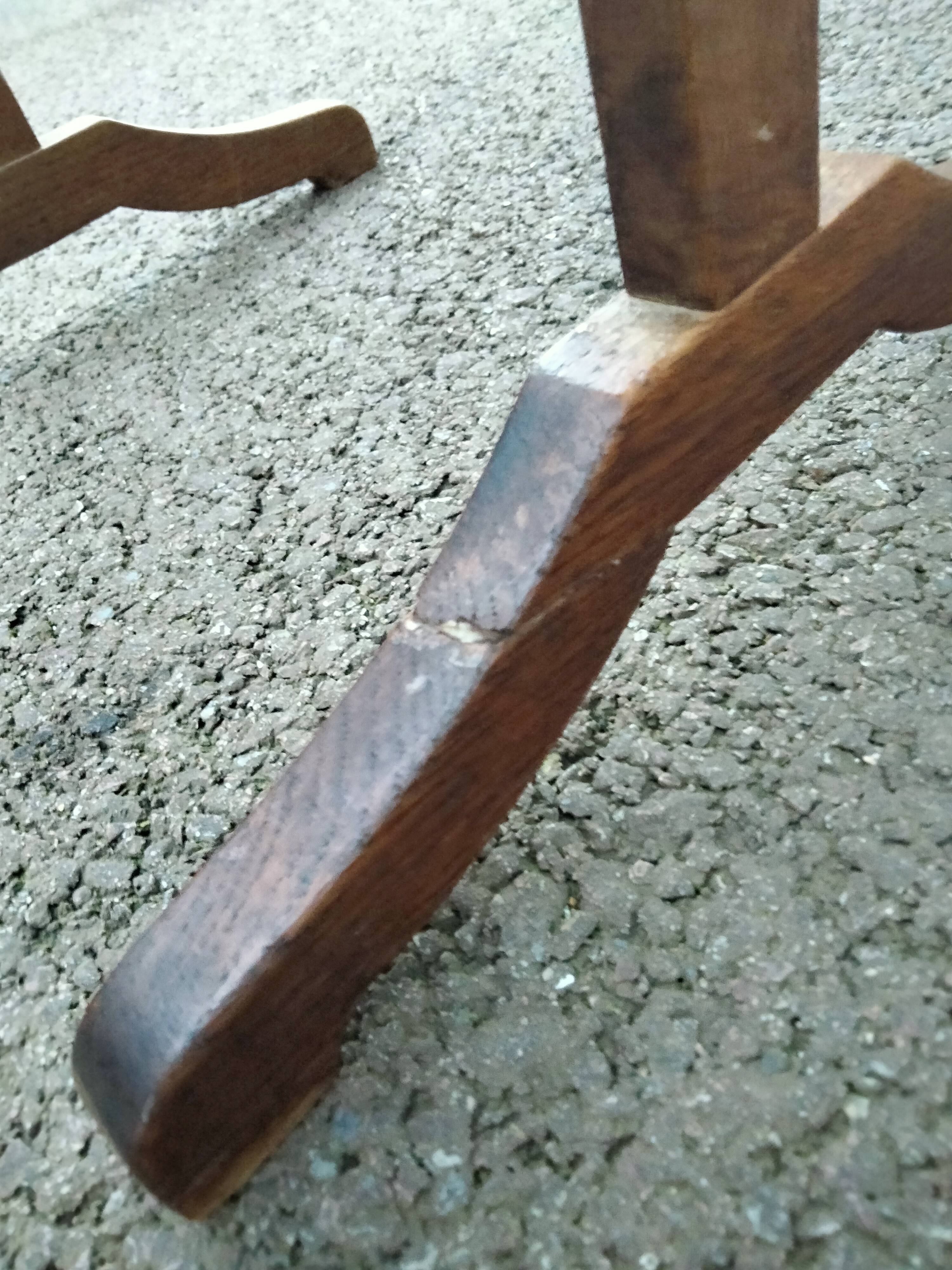 Pair of antique wooden bedside tables side table