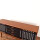 Mid-Century Op-Art Hand-Painted Teak Sideboard by Gustav Bahus, 1960s