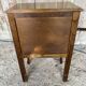 Louis XV Style Nightstand Table Wood Drawer + Vintage Case #D936
