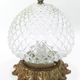 Ceiling lamp in brass and glass antique style