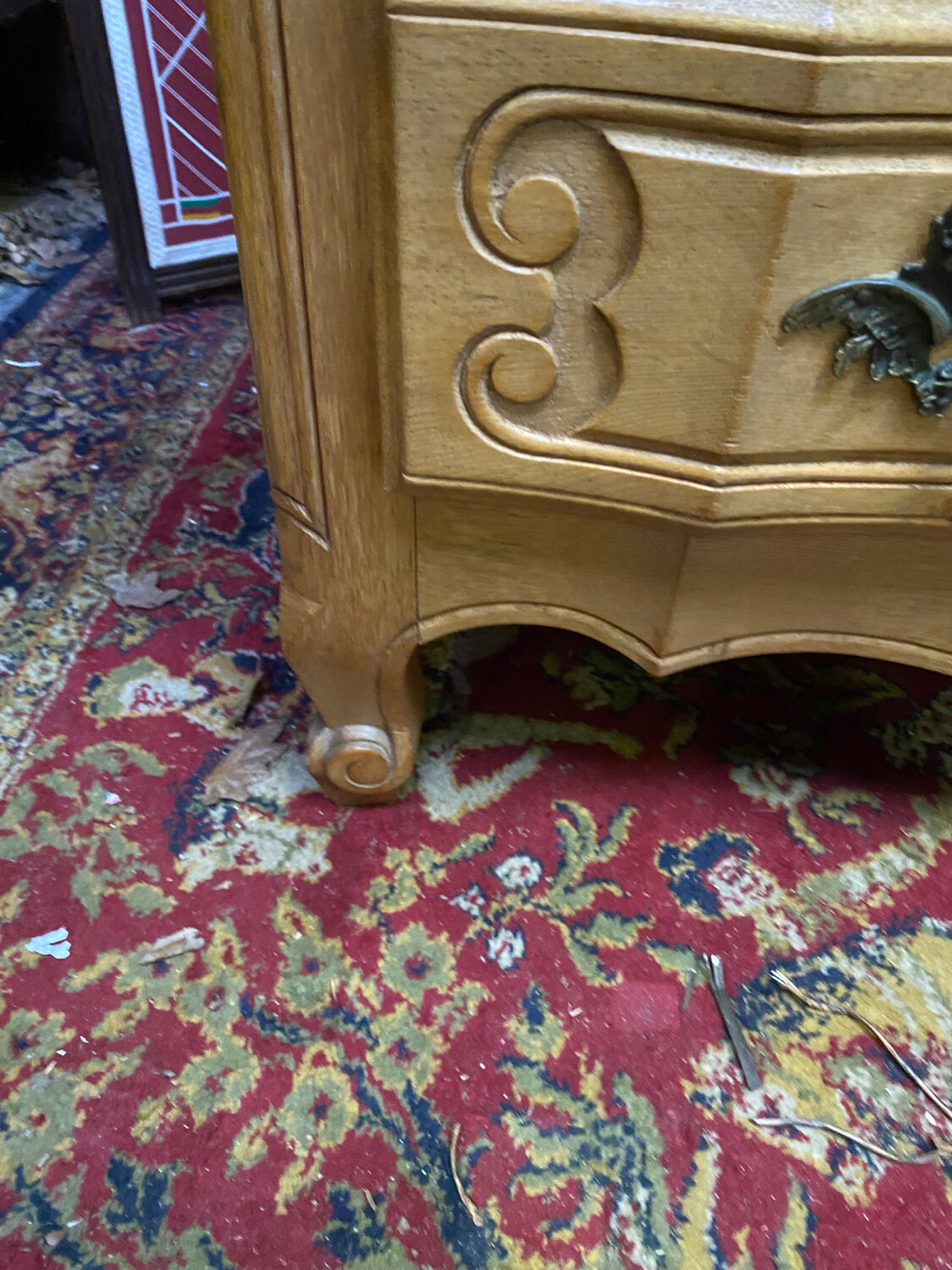 Louis XV style cherry chest of drawers