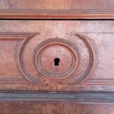 Old one-door wardrobe with mirror