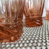 Lot of 5 sunglasses pink and gold chiseled glass
