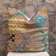 Handmade Moroccan Kilim cushion cover: Bohemian decorative cushion