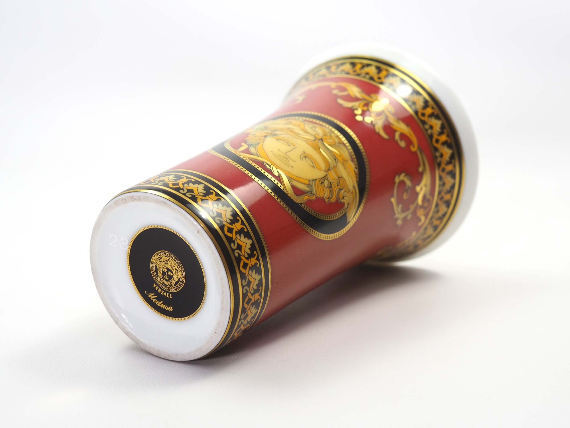 Versace Rosenthal Porcelain Medusa Small Vase