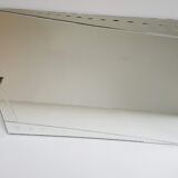 Engraved and bevelled asymmetrical mirror, 1950s - 90x54cm