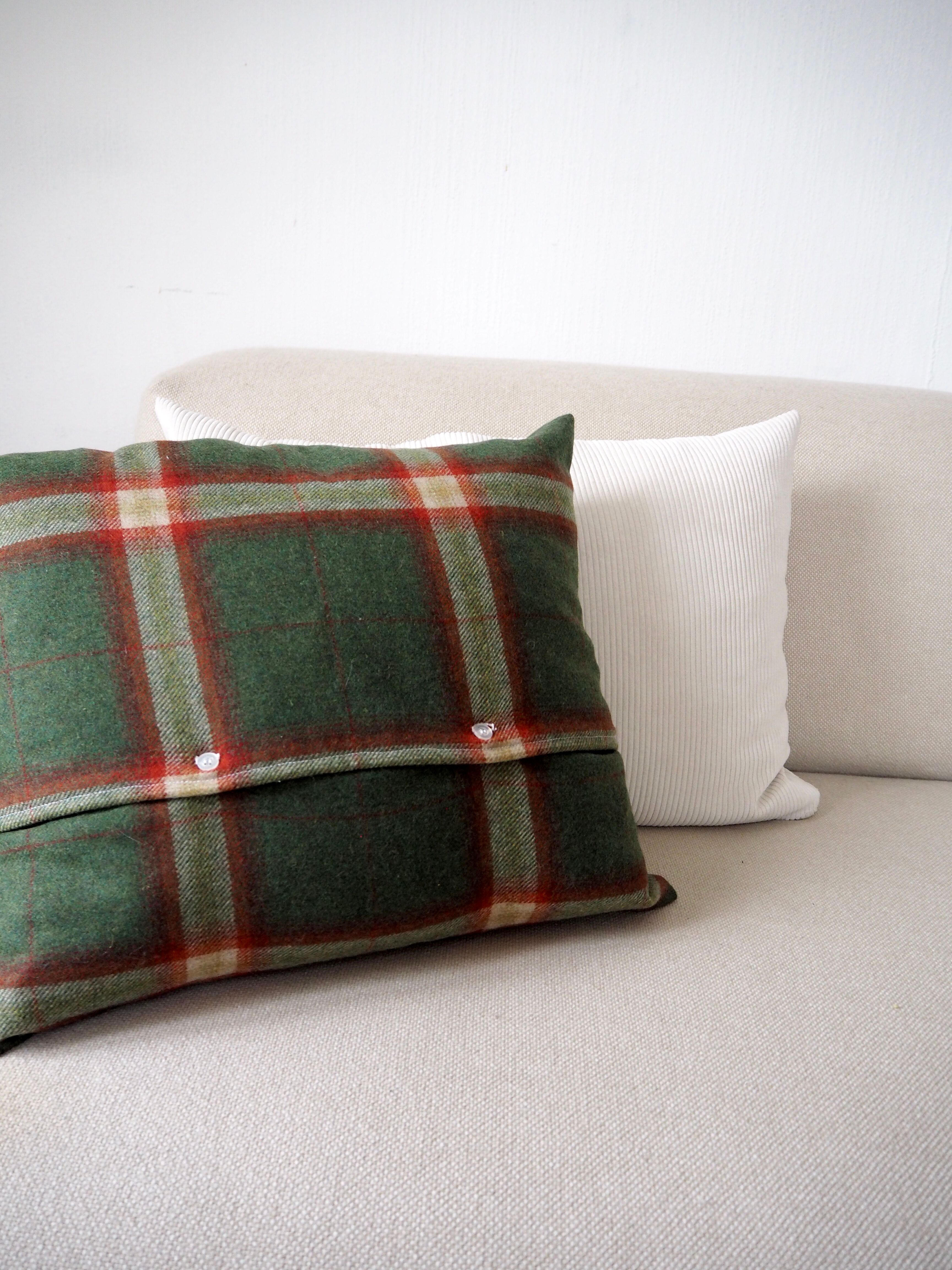 Tartan cushion cover