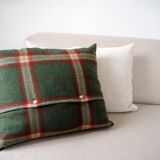Tartan cushion cover