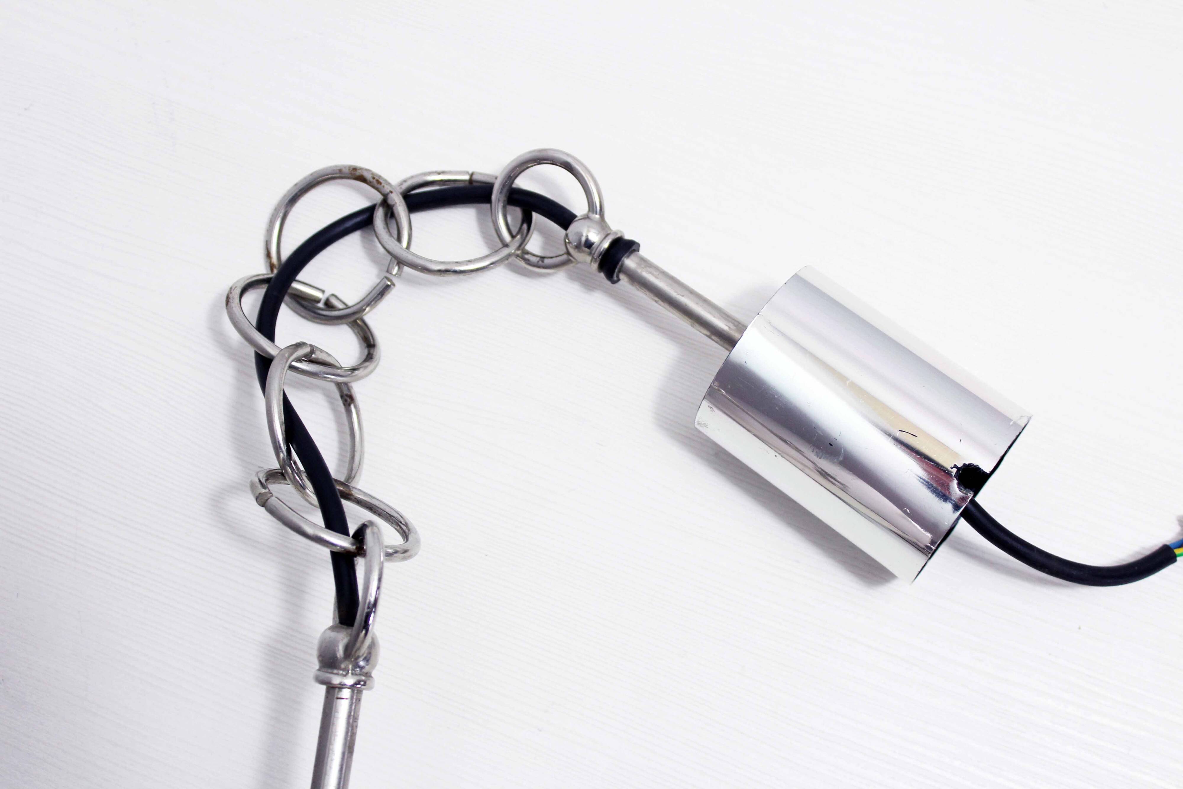 Suspension in glass and chrome metal BORN Leuchten