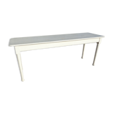 Table de bistrot blanche