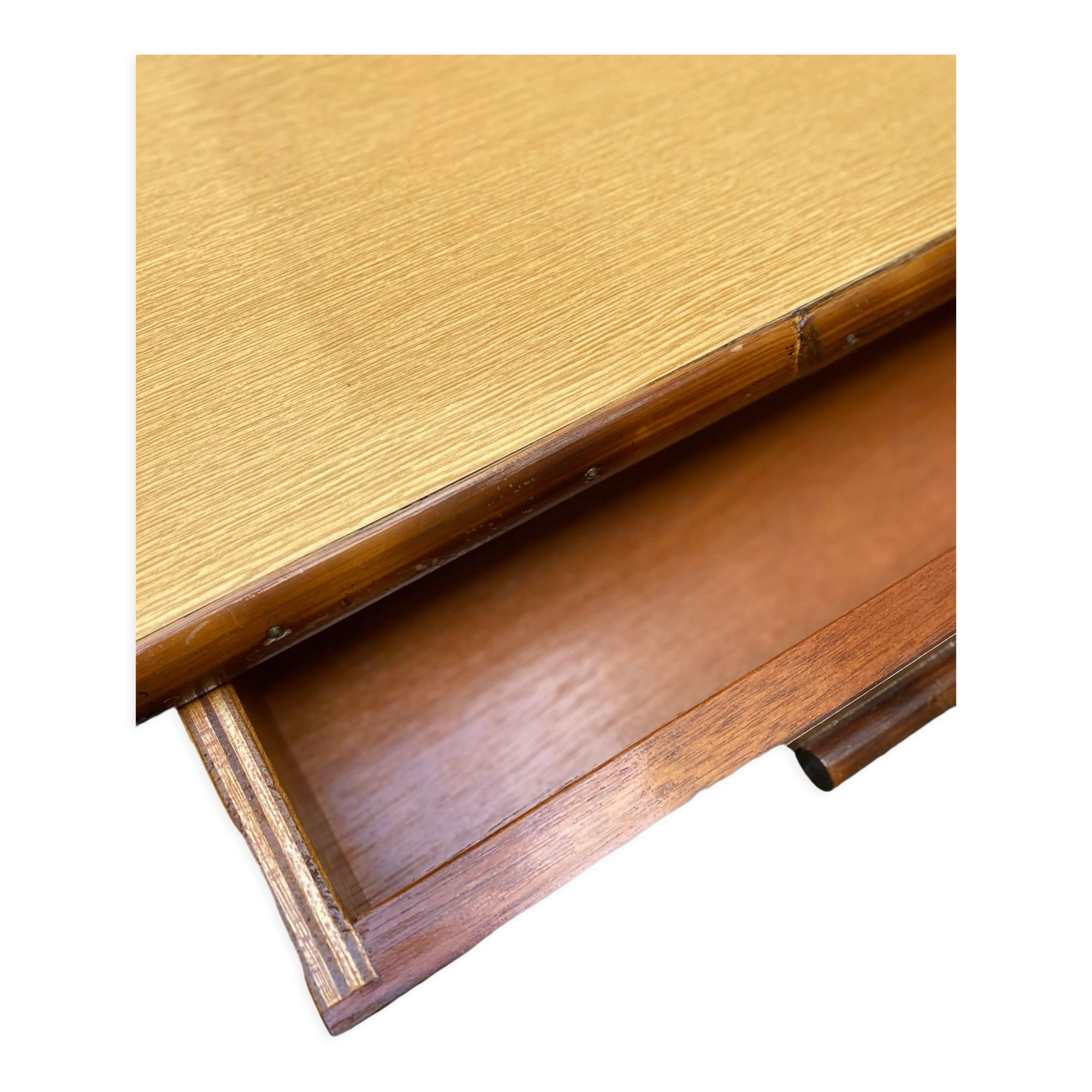 Bureau rotin années 70/80